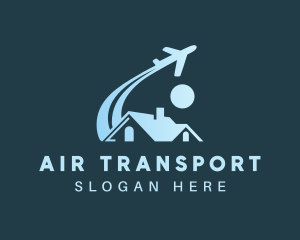 Logistics Airplane Transport logo design