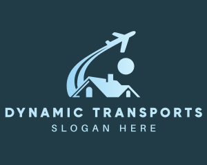 Logistics Airplane Transport logo design