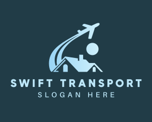 Logistics Airplane Transport logo design