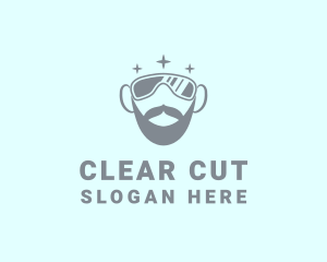 Cool Beard Sunglasses logo design