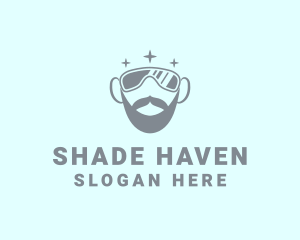 Cool Beard Sunglasses logo design