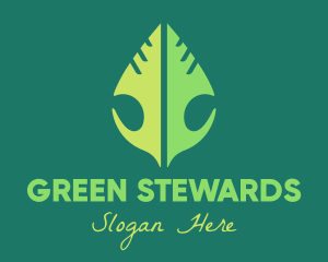 Green Leaf Nature logo design