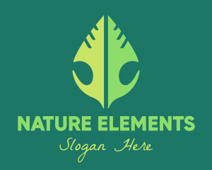 Green Leaf Nature logo design