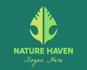 Green Leaf Nature logo design