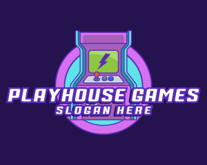 Computer Arcade Game logo design