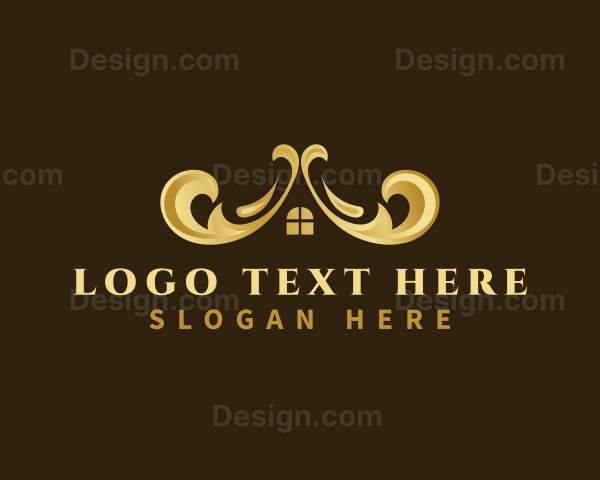 Decorative Luxury Roof House Logo