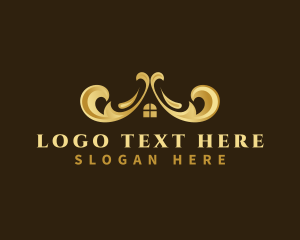 Decorative Luxury Roof House logo