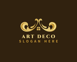 Decorative Luxury Roof House logo