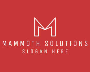 Modern Company Letter M logo design