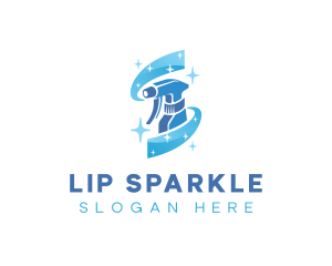 Spray Sanitation Sparkle logo design