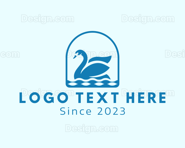 Elegant Goose Swan Logo