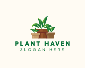 Organic Plant Pot logo design