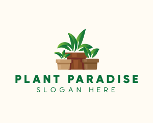 Organic Plant Pot logo design