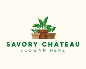 Organic Plant Pot logo design