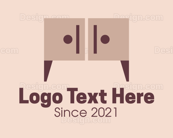 Wooden Cabinet Furniture Logo