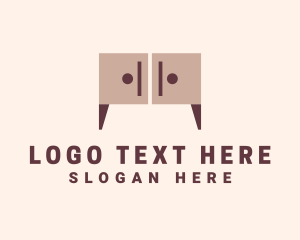 Wooden Cabinet Furniture Logo