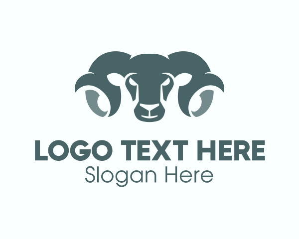 Goat logo example 3