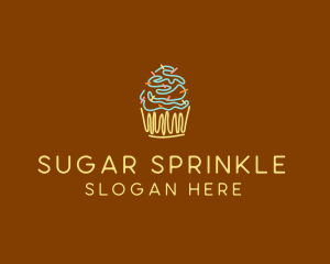 Sprinkle Cupcake Dessert logo