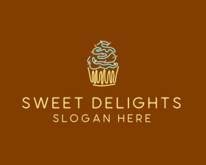 Sprinkle Cupcake Dessert logo