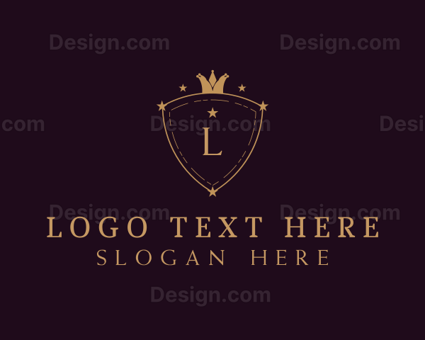 Elegant Crown Shield Logo