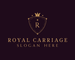 Elegant Crown Shield logo design