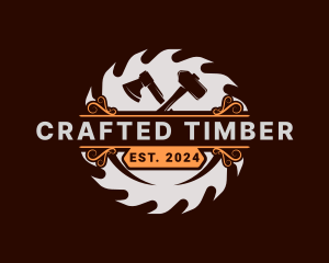 Woodwork Workshop Tools logo design