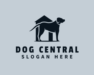 Pet Dog Kennel Shelter logo design