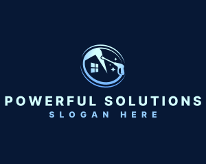 Power Washing House logo design