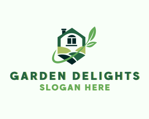 Greenhouse Plant Landscaping  logo design