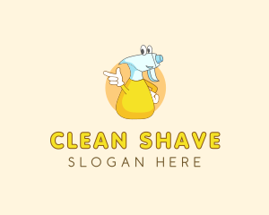 Cleaning Spray Bottle logo design