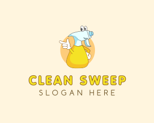 Cleaning Spray Bottle logo design