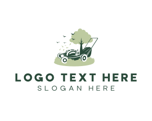 Lawn Mower Landscaping Equipment logo