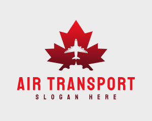 Flying Airplane Canada logo design