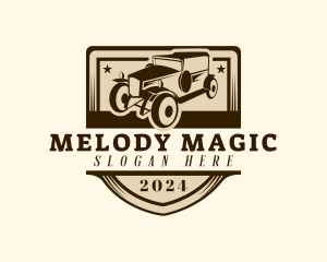 Vintage Car Mechanic Logo
