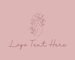 Feminine Nature Nude Woman Logo