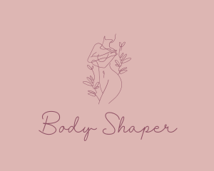 Feminine Nature Nude Woman logo design