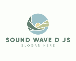 Sunset Wave Travel logo design