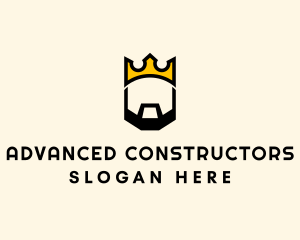 King Crown Beard logo design