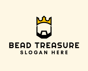 King Crown Beard logo design