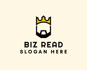 King Crown Beard logo design