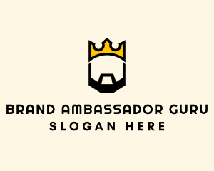 King Crown Beard logo design