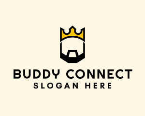 King Crown Beard logo design