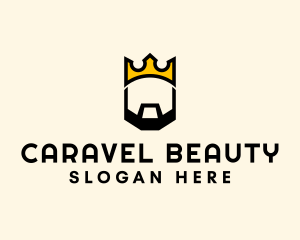 King Crown Beard logo design