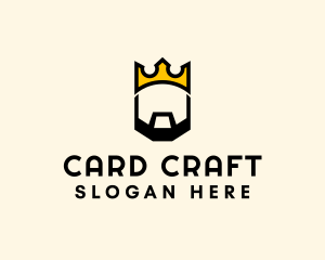 King Crown Beard logo design