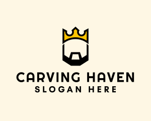 King Crown Beard logo design