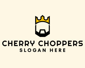 King Crown Beard logo design