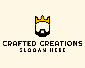 King Crown Beard logo design