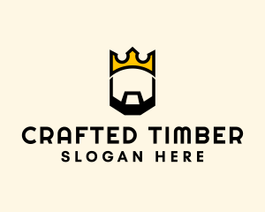 King Crown Beard logo design