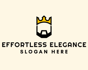 King Crown Beard logo design