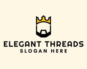 King Crown Beard logo design